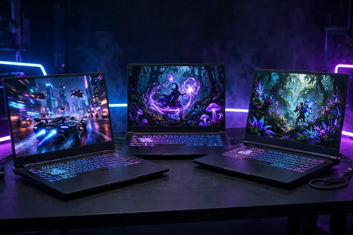 Best gaming laptops 2026 lineup with glowing RGB keyboards