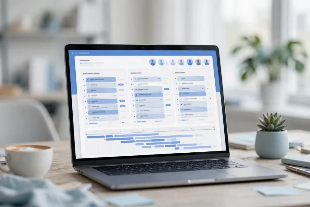 Best project management software 2026 dashboard with kanban boards and timeline