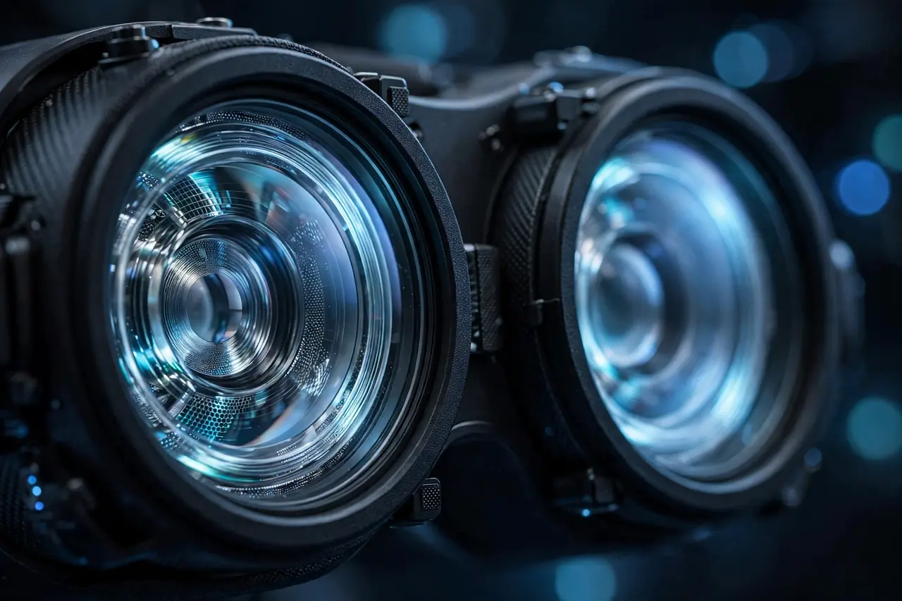 VR headset display lenses 2026 close-up of pancake lens optics